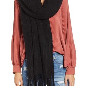 Long black scarf from Free People